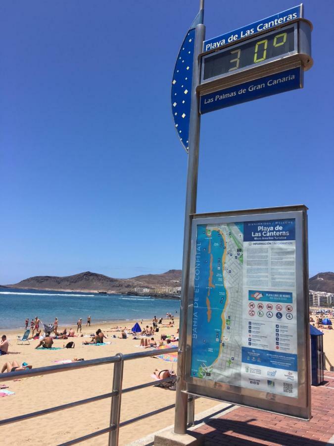 Apartamento Primera Linea Playa De Las Canteras Las Palmas de Gran Canaria Eksteriør billede